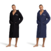 waffle hooded robe accappatoio piscina uomo