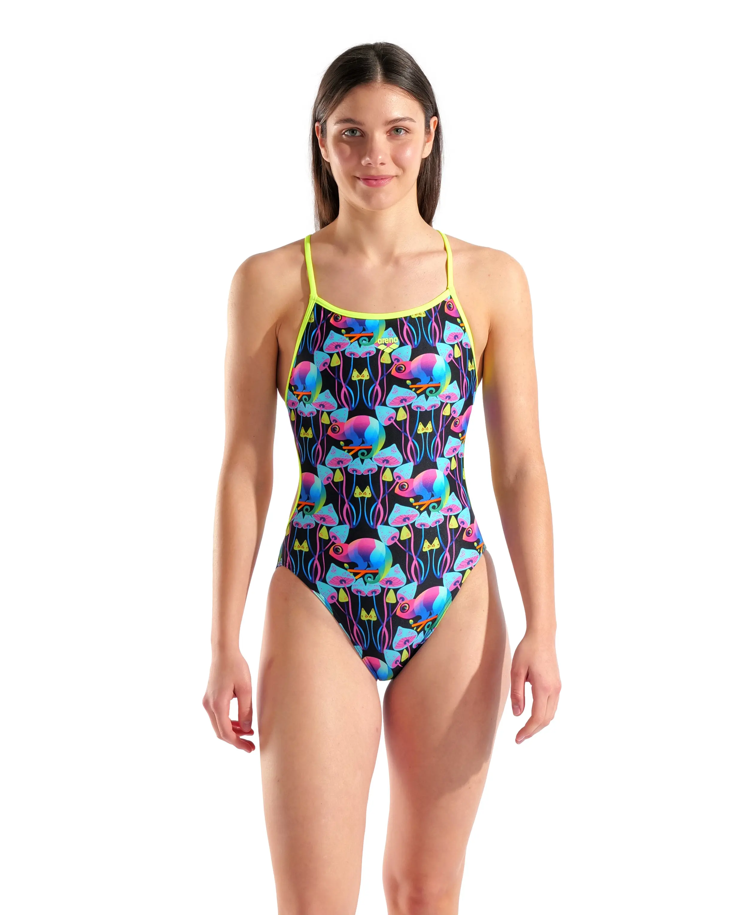 Women's Arena Multi Chameleon Swimsuit Lace Back - immagine 2