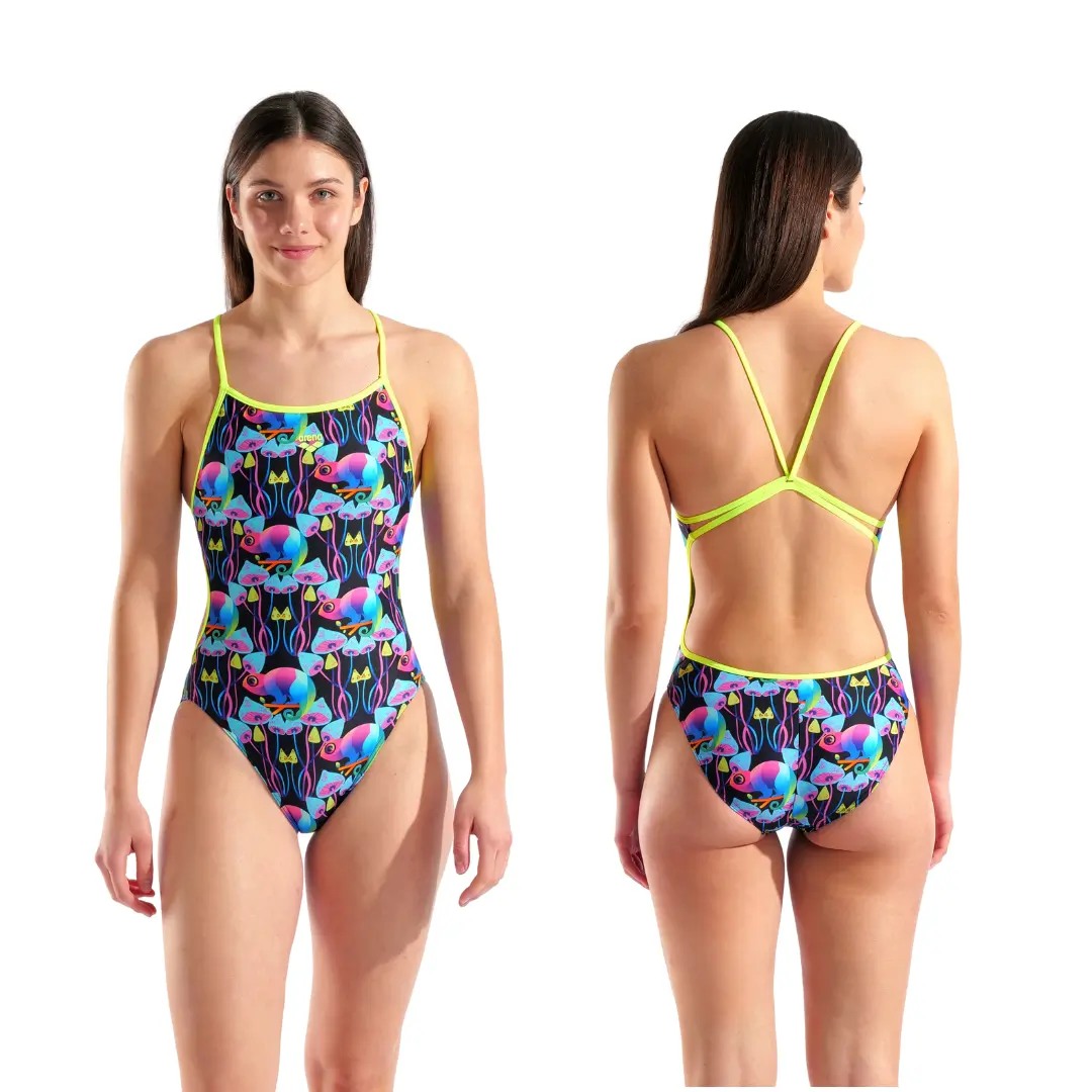 Women's Arena Multi Chameleon Swimsuit Lace Back